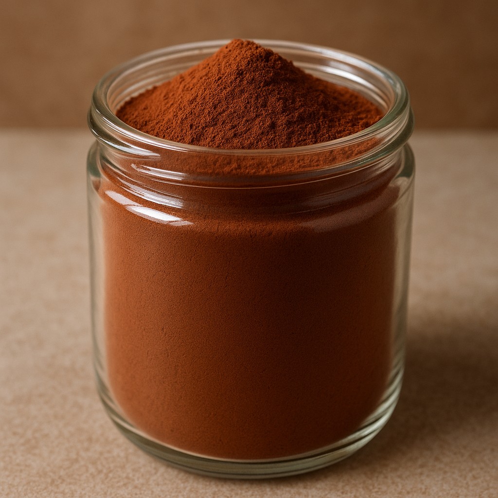Fine-ground cocoa powder