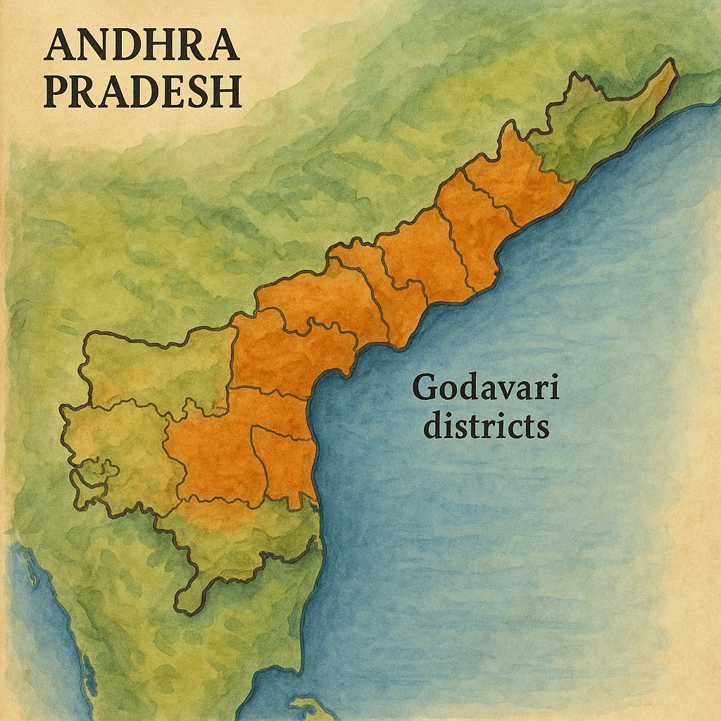 Map of Godavari Districts