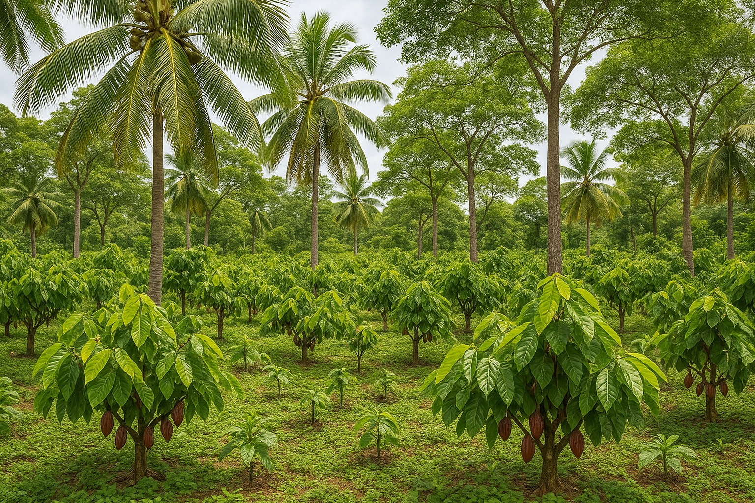 Sustainable cacao farming practices